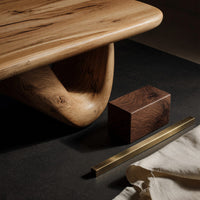 One Wave, Carved Solid Through: A Low Coffee Table, view 4