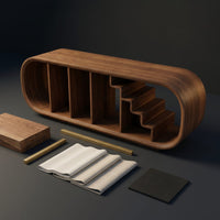 Modern Organic Tv Console For Entertainment Lounge Space, view 4