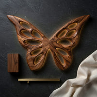 Gouge-Hollowed Butterfly Wing Panels in Figured Walnut, view 4 — view 4
