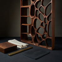 Solid Wood Room Divider Openwork Living Office, view 4