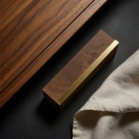 One Long Curve Along the Wall: A Walnut Media Console, view 4