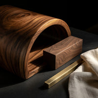 Driftfold Media Console, Carved from Solid Timber, view 4