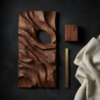 Rootveil Walnut Wall Relief, Carved in Two Panels, view 4 — view 4