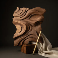 Rolling Dune Wall Panel for a Living Room Focal Wall, view 4 — view 4