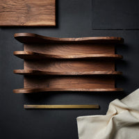 Solid Wood Spice Rack Rustic Style Kitchen Cabinet With Handmade Storage, view 4