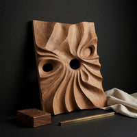 Pierced Drapery Wall Art for a Quiet Home Office Wall, view 4 — view 4