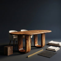 Contemporary Dining Table For Home Bar Area, view 4