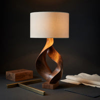 Rustic Sculptural Lamp Living Room Cabin Lodge Cozy Corner Space, view 4