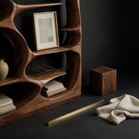Cell Pod Bookshelf with Carved Organic Openings, view 4