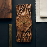 Solid Wood Clock Minimal Wall Living Room, view 4