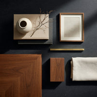 Console Table with Three Drawers and Stepped Shelves, view 4