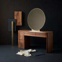 Solid Wood Dressing Table Handmade Vanity With Drawers Bedroom, view 4