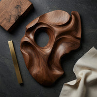 One Walnut Block, Hollowed Into a Wall Sculpture, view 4 — view 4