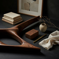 Swept Wing Bookshelf in Solid Walnut Hardwood, view 4