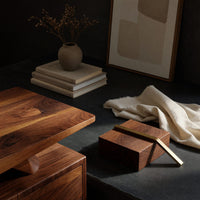 Scrollform Desk, Hand-Shaped from Solid Walnut, view 4