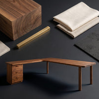 Modern L Shaped Desk With Open Bookshelves For Home Study, view 4