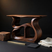 Solid Wood Record Player Stand Storage Cabinet Music Lounge Space, view 4