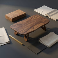 Minimalist Curved Coffee Table For Modern Home, view 4