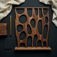 Solid Wood Room Divider With Openwork Bedroom Living, view 4