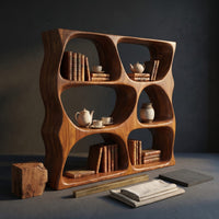 Modern Decorative Bookcase Storage Organizer For Living Room Space, view 4