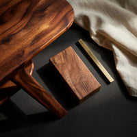 Carved A-Frame Legs, Coffee Table in Solid Timber, view 4