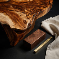 Hollow-Carved Pedestals Under a Free-Form Coffee Table, view 4