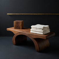 Solid Wood Teak Shower Bench Bathroom Spa, view 4