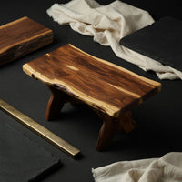 Solid Wood Teak Outdoor Table Rustic Picnic Bench Set Garden, view 4