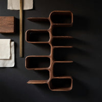 Solid Wood Wall Mounted Shelf Scandinavian Home, view 4