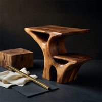 Artistic Side Table Unique Multi Tiered Design For Home, view 4