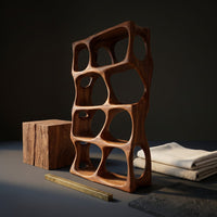 Contemporary Handcrafted Bookcase Display Organizer For Study Room, view 4
