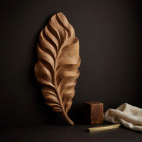 Concentric Contours in Oak, a Carved Wall Relief, view 4 — view 4