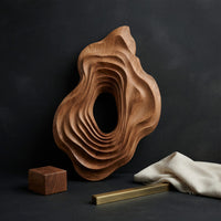 Wood Grain Turned Into Ripples, an Organic Wall Sculpture, view 4 — view 4