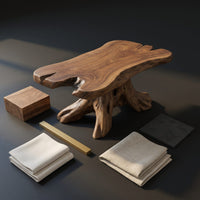 Rustic Root Coffee Table For Living Room, view 4