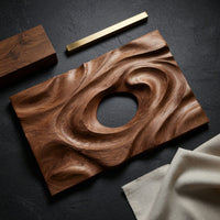 Dune Ripple Wall Relief, Cut and Carved by Hand, view 4 — view 4