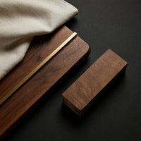 Slow Water in Walnut: A Low Curving Media Console, view 4