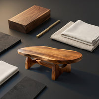 Organic Oval Coffee Table For Loft Living, view 4