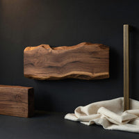 Solid Wood Natural Wood Floating Shelves Mid Century Solid Shelf Xmas, view 4