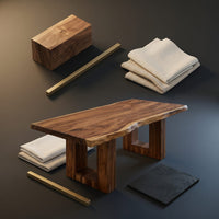 Minimalist Dining Table For Poolside Dining Area, view 4
