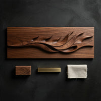 The Feather That Never Falls, a Walnut Wall Relief, view 4 — view 4