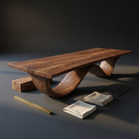 Minimalist Slab Dining Table For Compact Dining Area, view 4