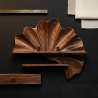 Solid Wood Wine Rack Mid Century Wall Condo Beverage Accent Storage, view 4