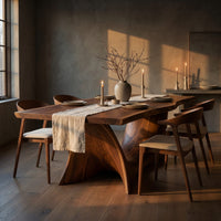 Scandinavian Freeform Dining Table For Family Dining Room, view 5