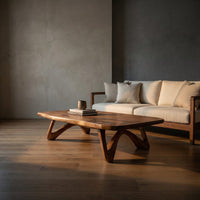Minimalist Curved Coffee Table For Modern Home, view 5