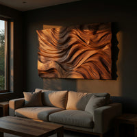 Windswept Ridge Wall Panel for a Dark Modern Lounge, view 5 — view 5