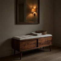 Solid Wood Entryway Storage Bench Hallway, view 5