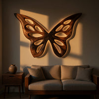 Gouge-Hollowed Butterfly Wing Panels in Figured Walnut, view 5 — view 5