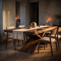 Minimalist Freeform Dining Table For Small Dining Space, view 5