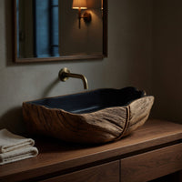 Solid Wood Sink Vanity Farmhouse Solid Traditional Bathroom, view 5