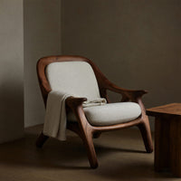 Solid Wood Chair Handcrafted Accent Living Room, view 5